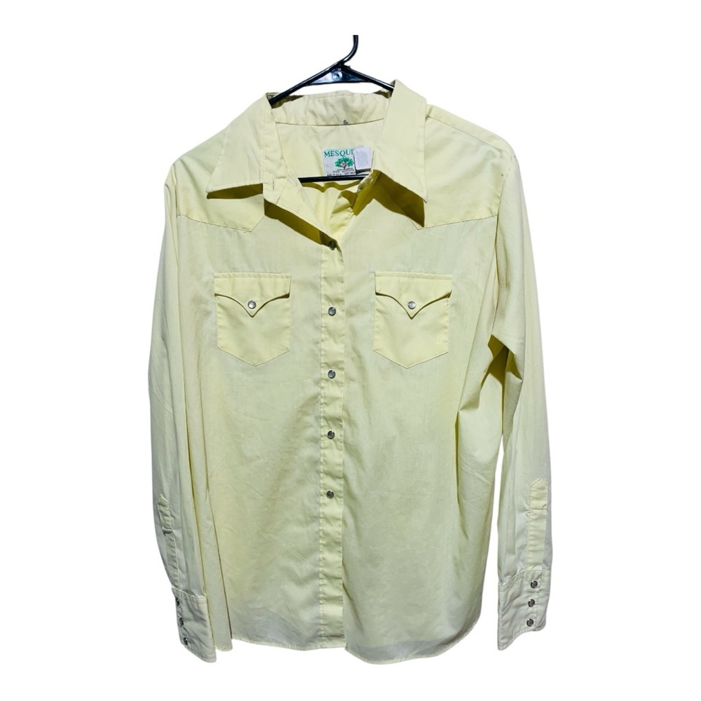 Women’s Vintage Mesquite Snap Down Western Shirt Sz Large